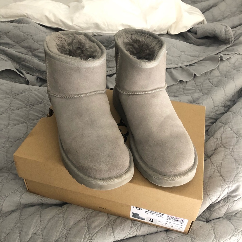 Snakeskin UGG booties